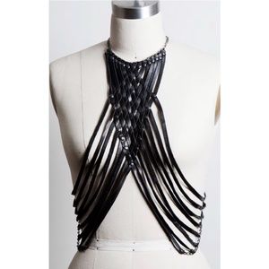Bliss Lau Vanishing Halter Leather Body Harness